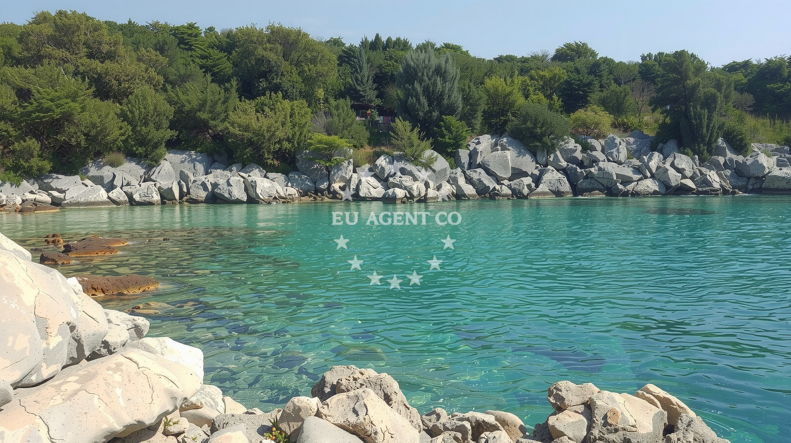 Sea and coastal view of Palamida beach in Dubac, Murve 4, Novalja