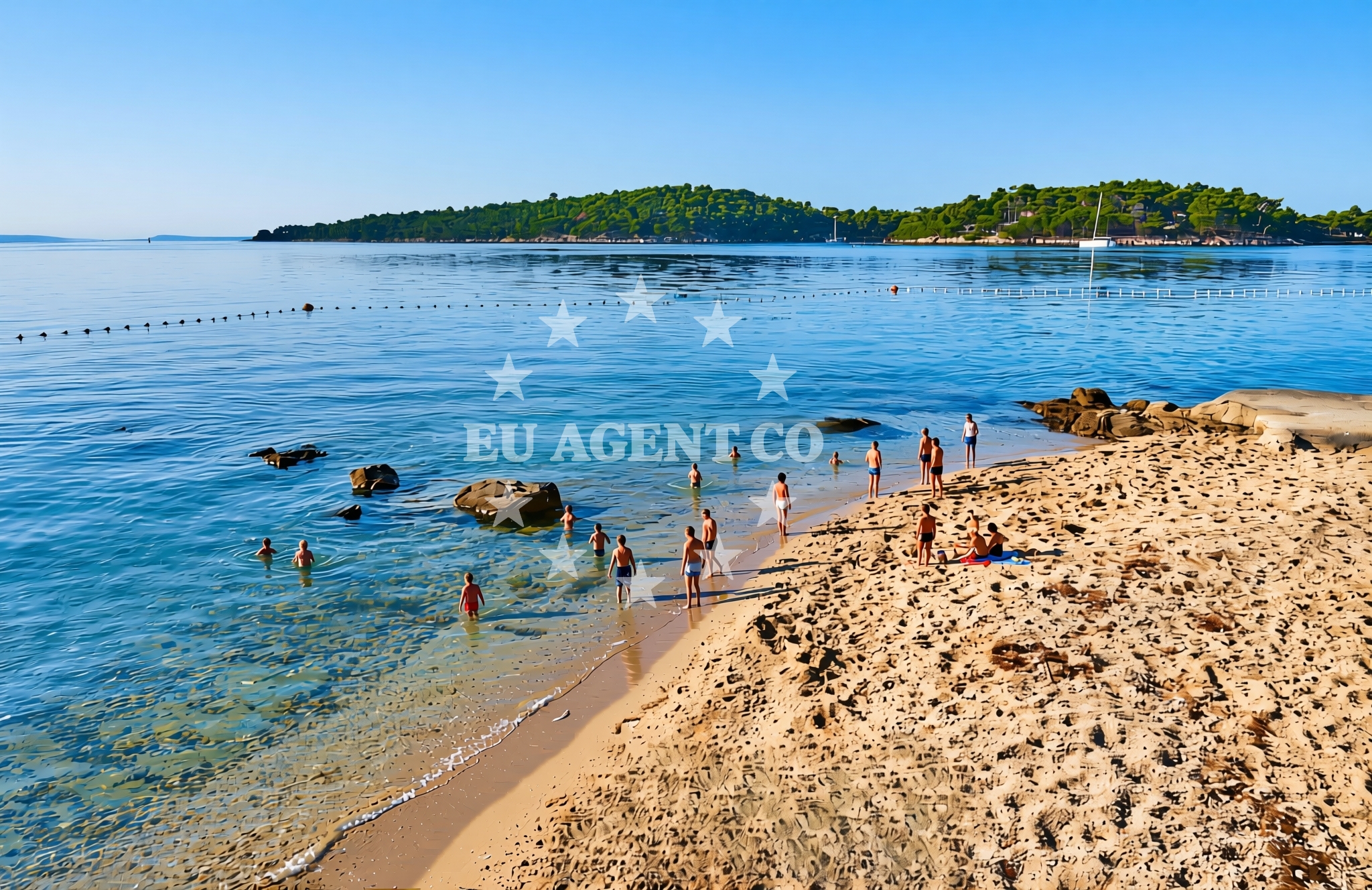 Beach facilities and surroundings at Palit (Rab): beaches and coves (1) in Palit (Rab)
