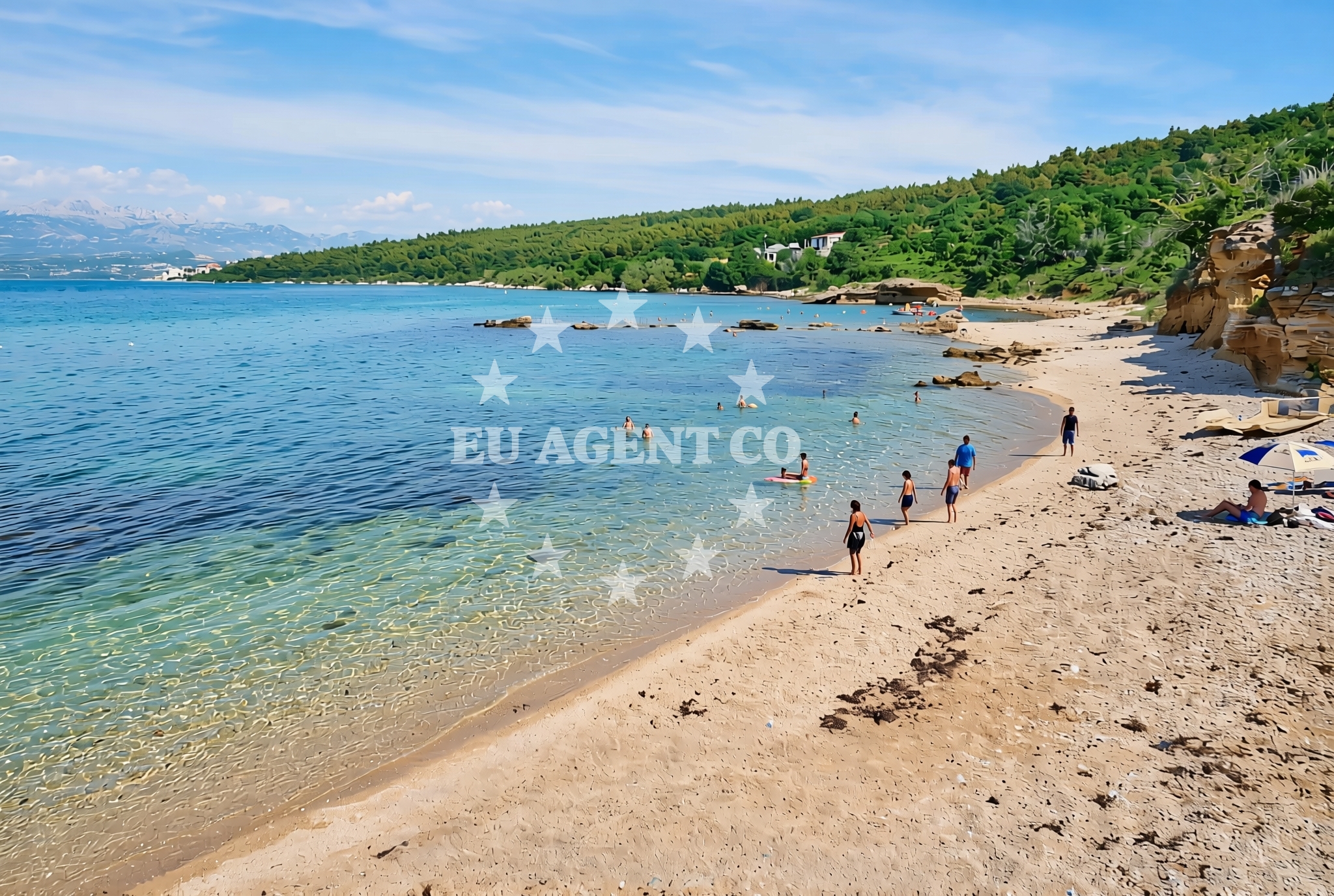 Sea and coastal view of Paljuv: beaches and coves (2) in Paljuv