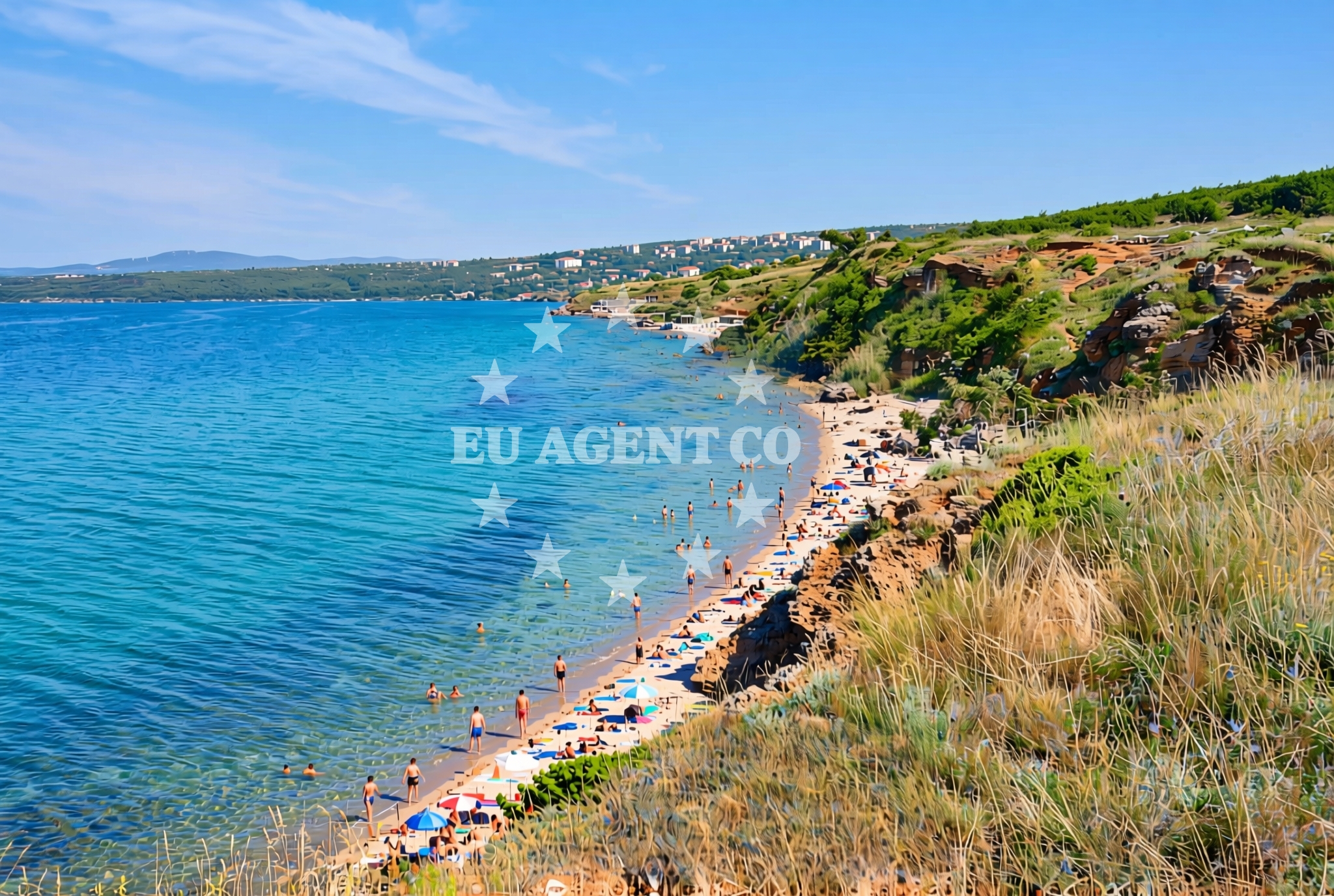 Shoreline and swimming area at Paljuv zapad, Paljuv Beach in Paljuv zapad