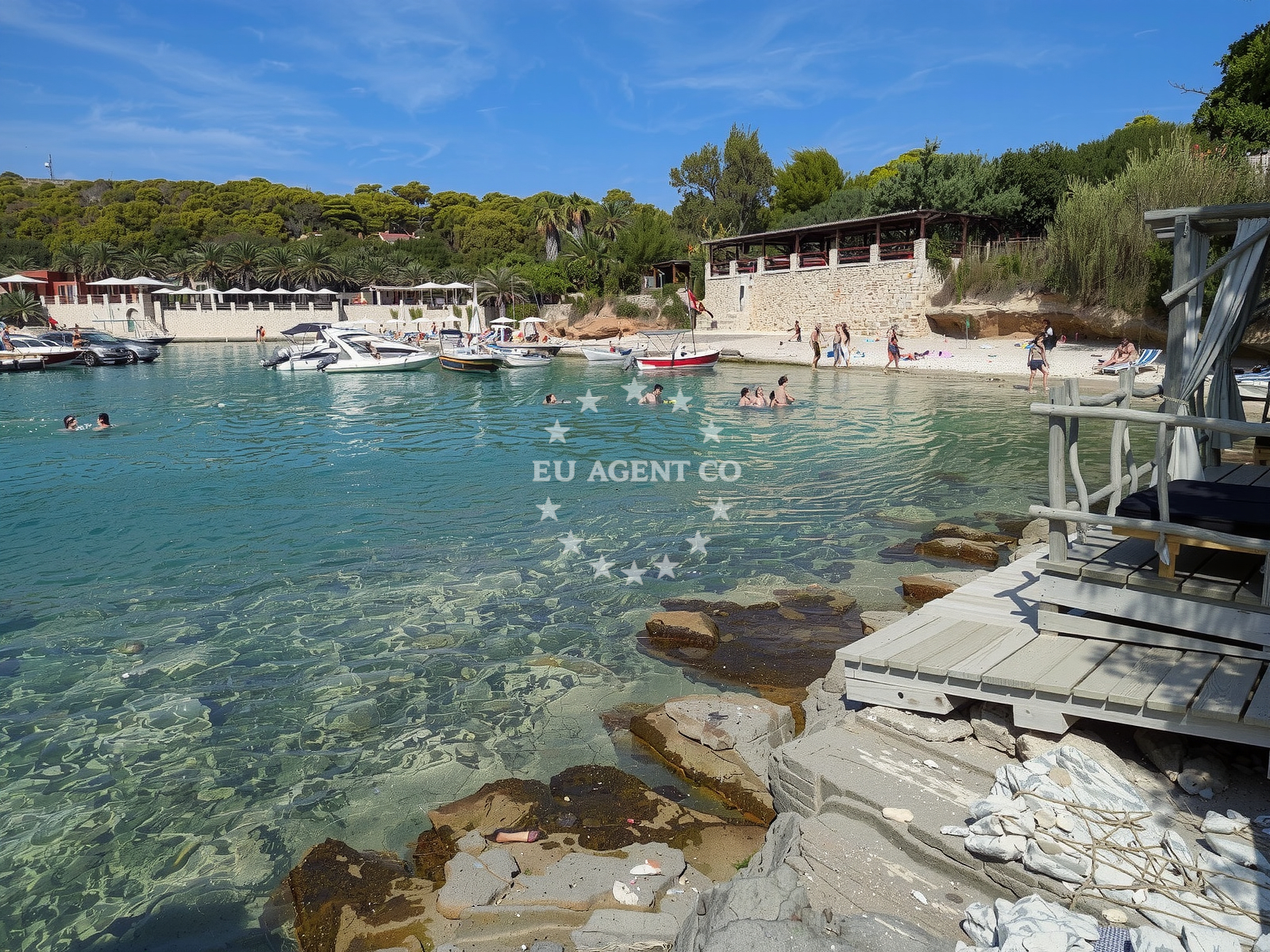 Sea and coastal view of Palmizana Beach in Uljeni Bok, 10, Hvar