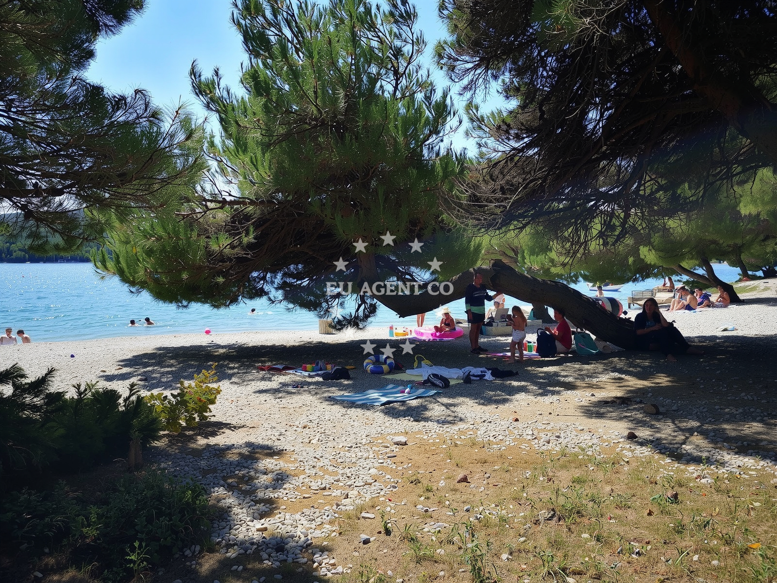 Sea and coastal view of Paltana beach in Lucefinka 6, Banjole