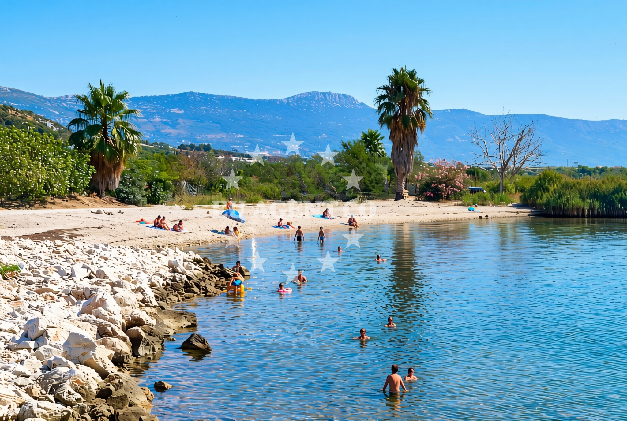 Overview of Pantan zapad, Trogir Beach in Pantan zapad