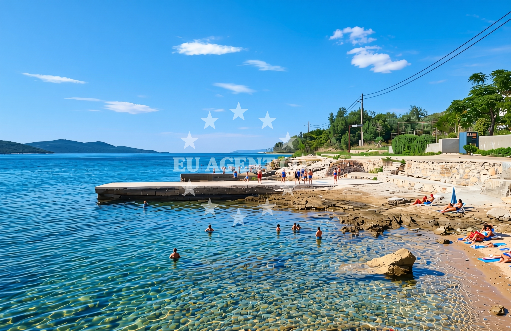 Additional view of Paračica jug, Rivanj (Rivanj) Beach in Paračica jug