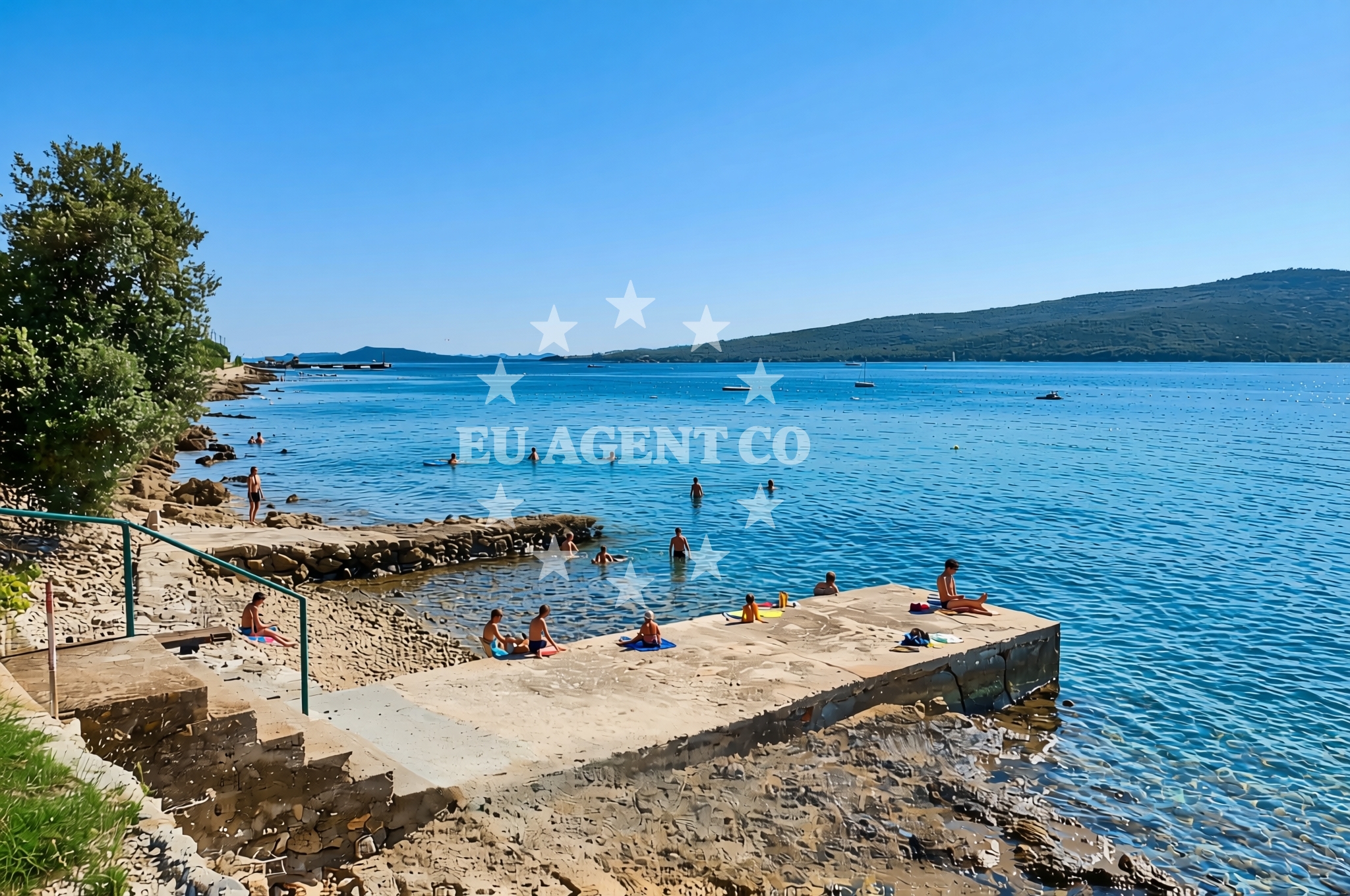 Additional view of Paračica sjever, Rivanj (Rivanj) Beach in Paračica sjever