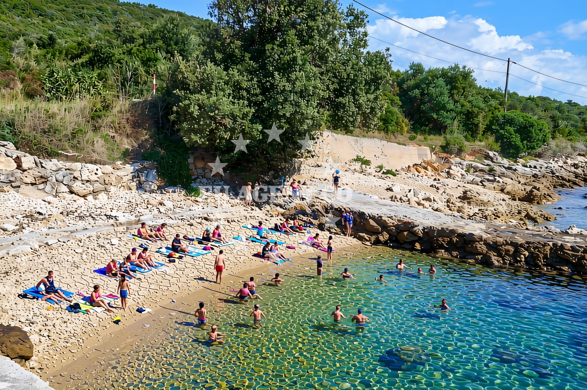 Additional view of Paračica sjever, Rivanj (Rivanj) Beach in Paračica sjever