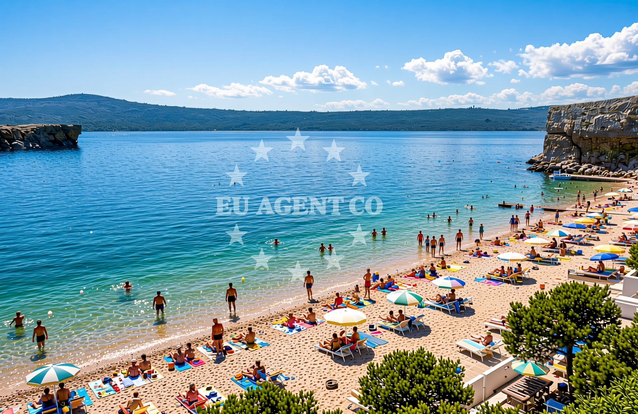 Additional view of Paračica sjever, Rivanj (Rivanj) Beach in Paračica sjever