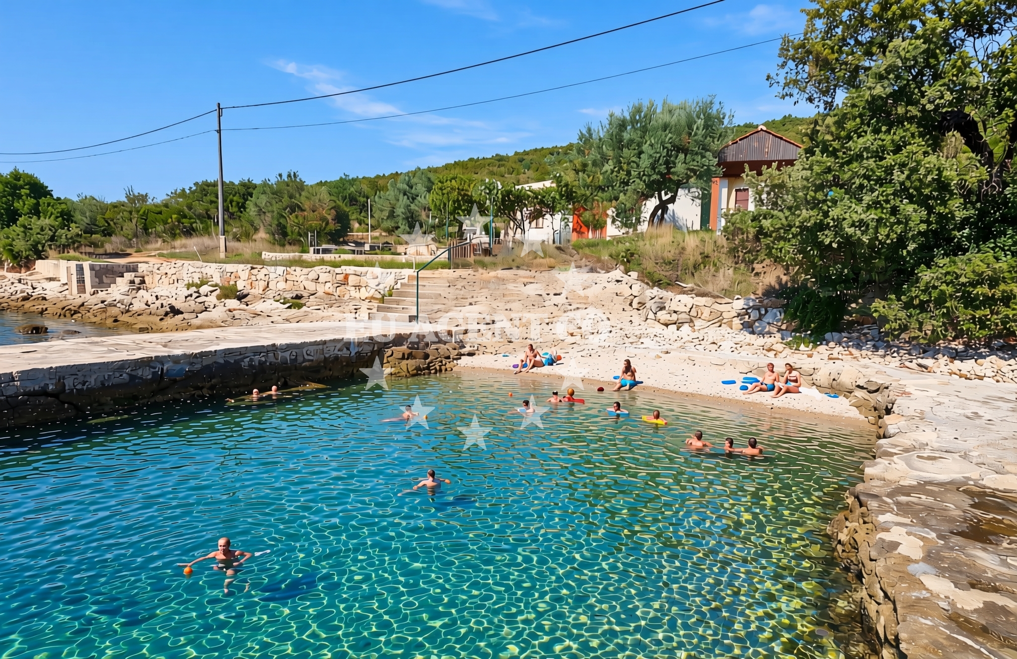 Additional view of Paračica sjever, Rivanj (Rivanj) Beach in Paračica sjever