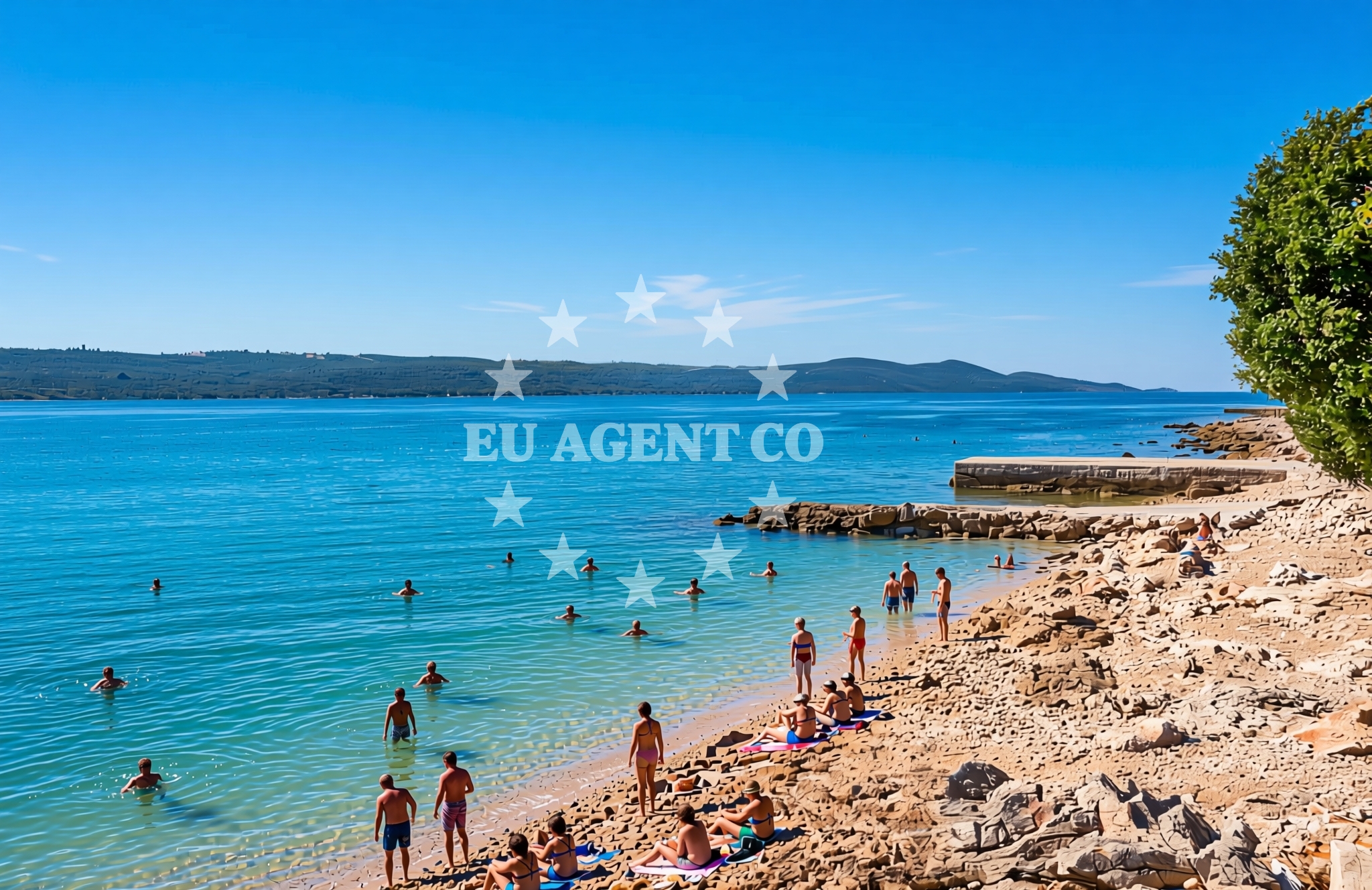 Additional view of Paračica sjever, Rivanj (Rivanj) Beach in Paračica sjever