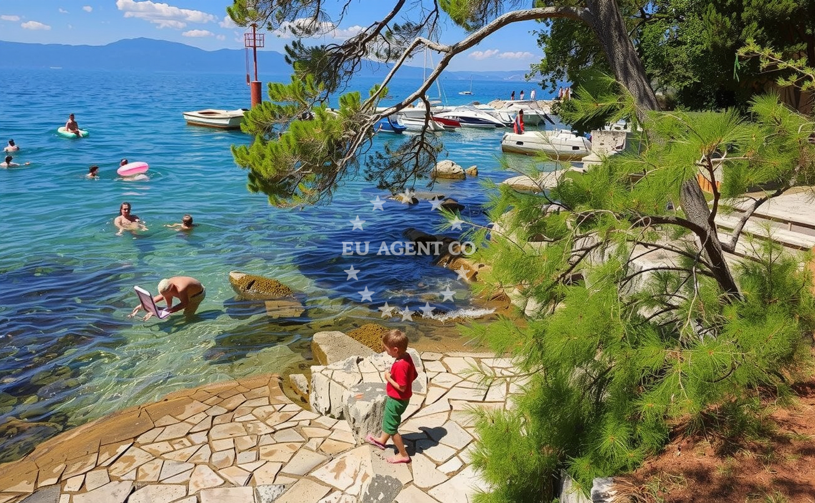 Additional view of Paradise beach in Put Haludova, Malinska