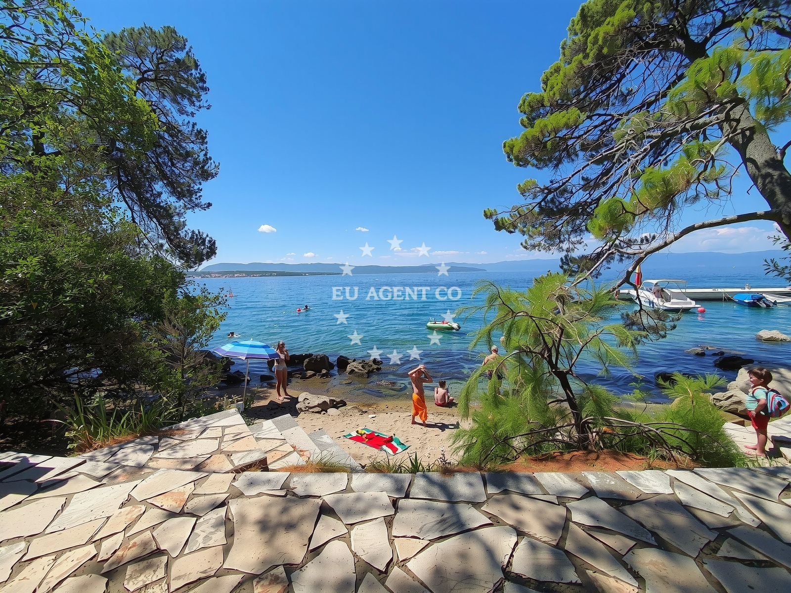 Additional view of Paradise beach in Put Haludova, Malinska