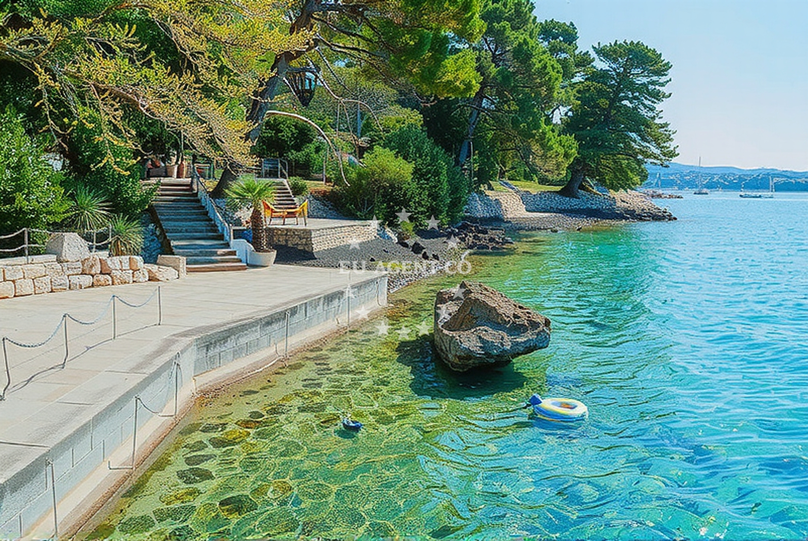Additional view of Paradise beach in Put Haludova, Malinska