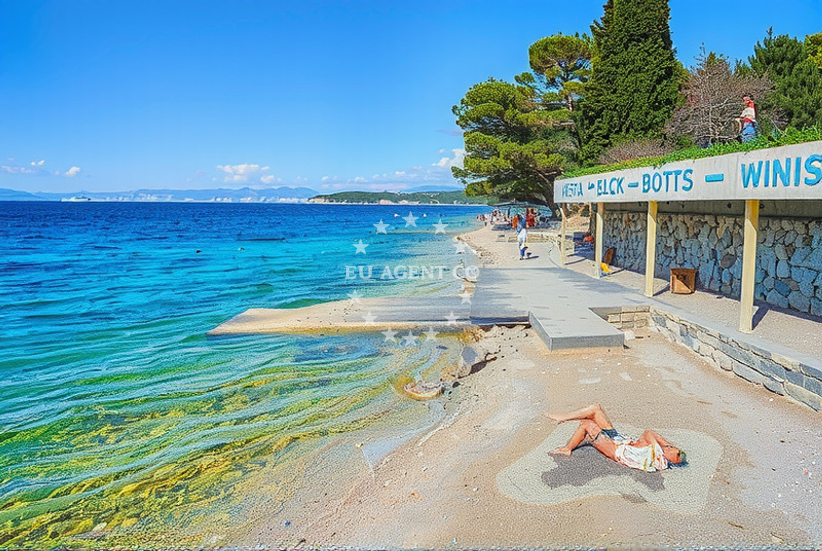 Additional view of Paradise beach in Put Haludova, Malinska