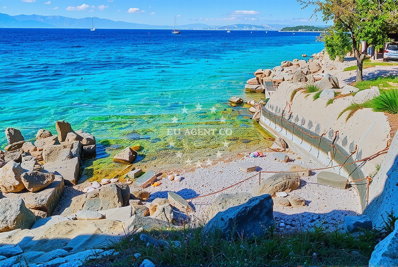 Additional view of Paradise beach in Put Haludova, Malinska