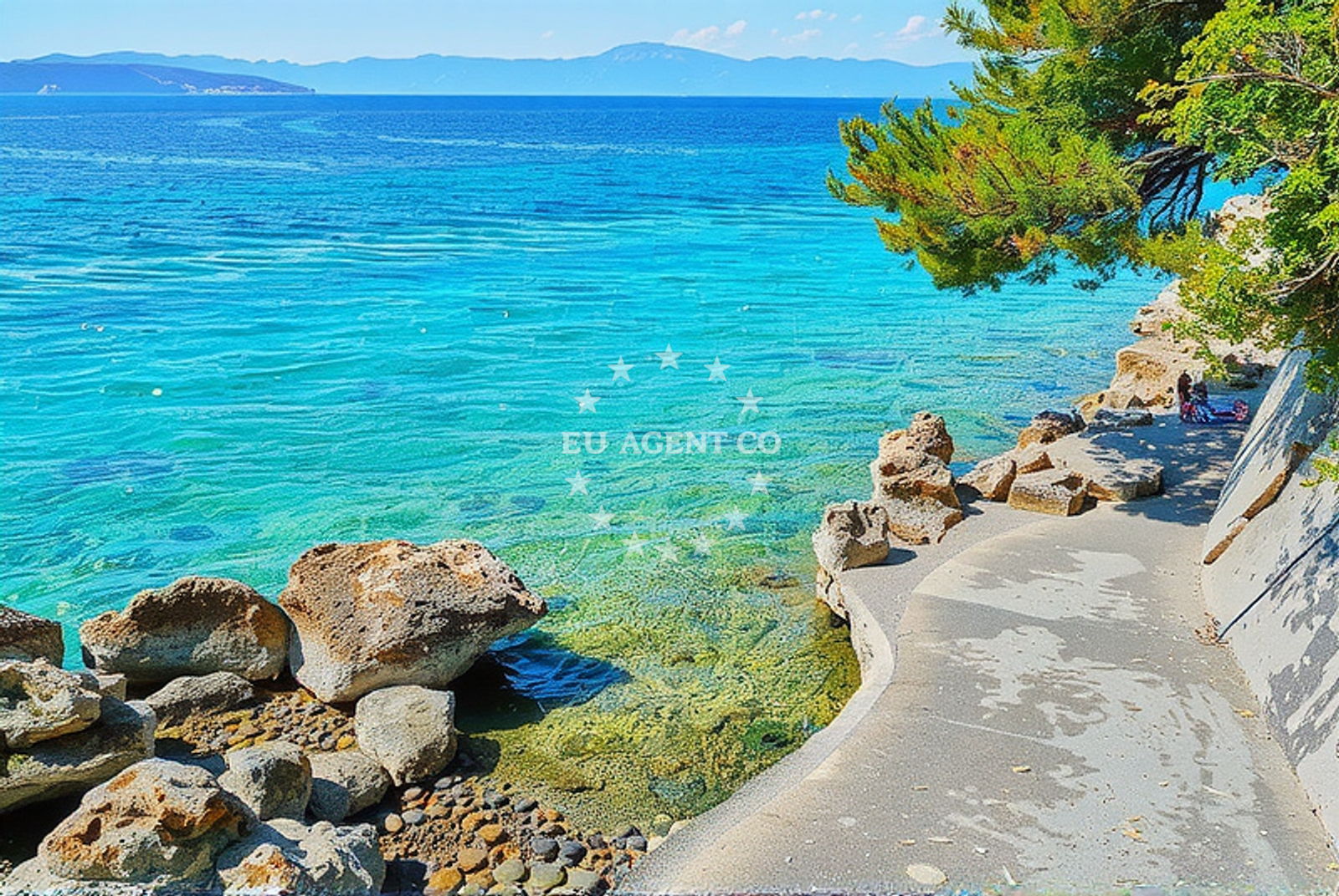 Additional view of Paradise beach in Put Haludova, Malinska