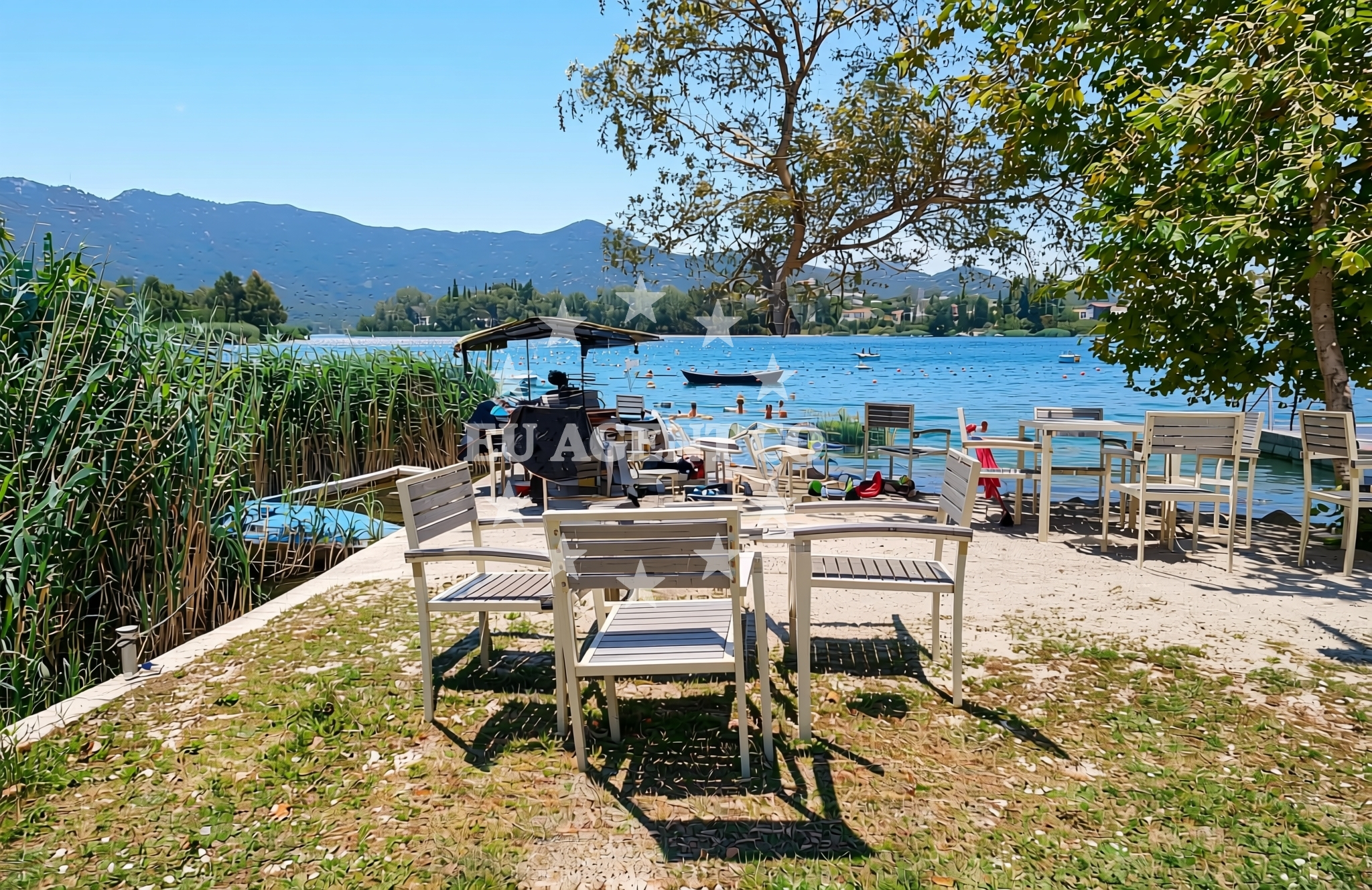 Sea and coastal view of Parić, Baćina Beach in Parić