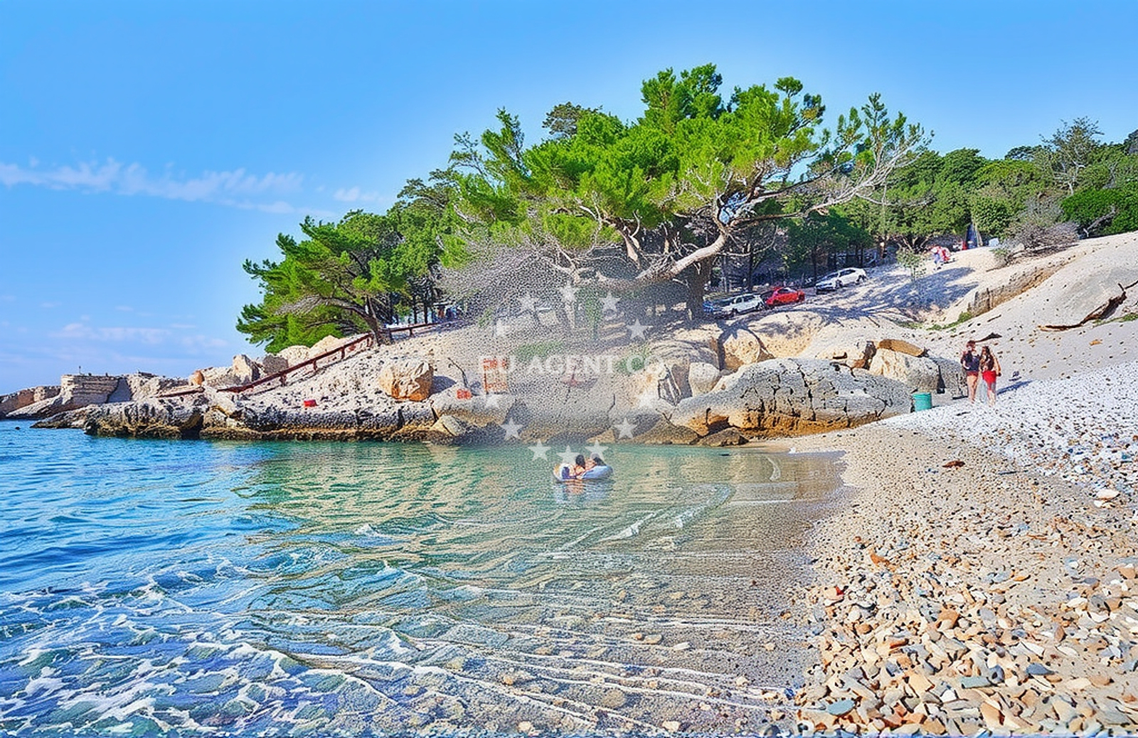 Additional view of Pascuka beach in Milna, Malo Grablje