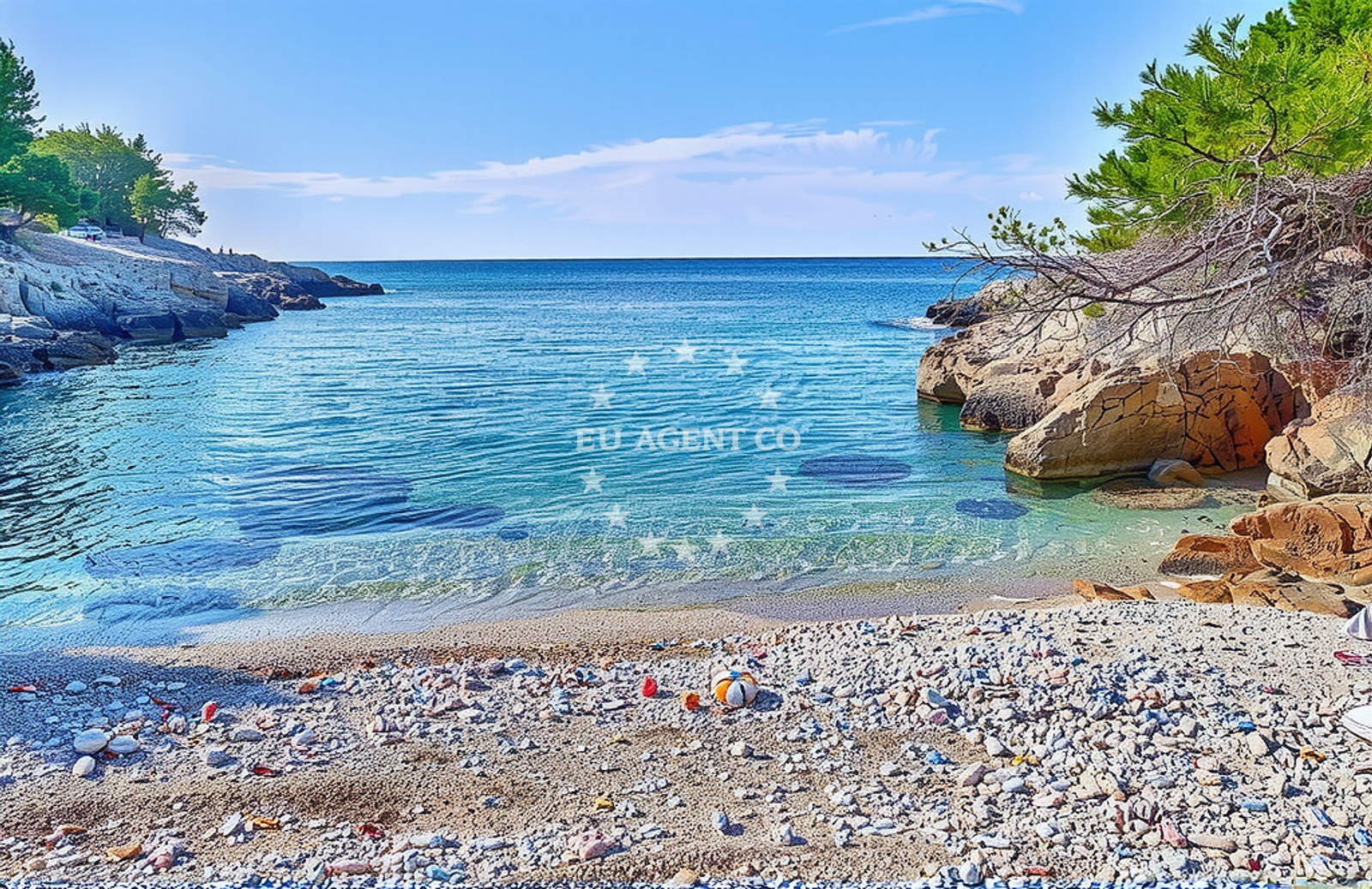 Additional view of Pascuka beach in Milna, Malo Grablje