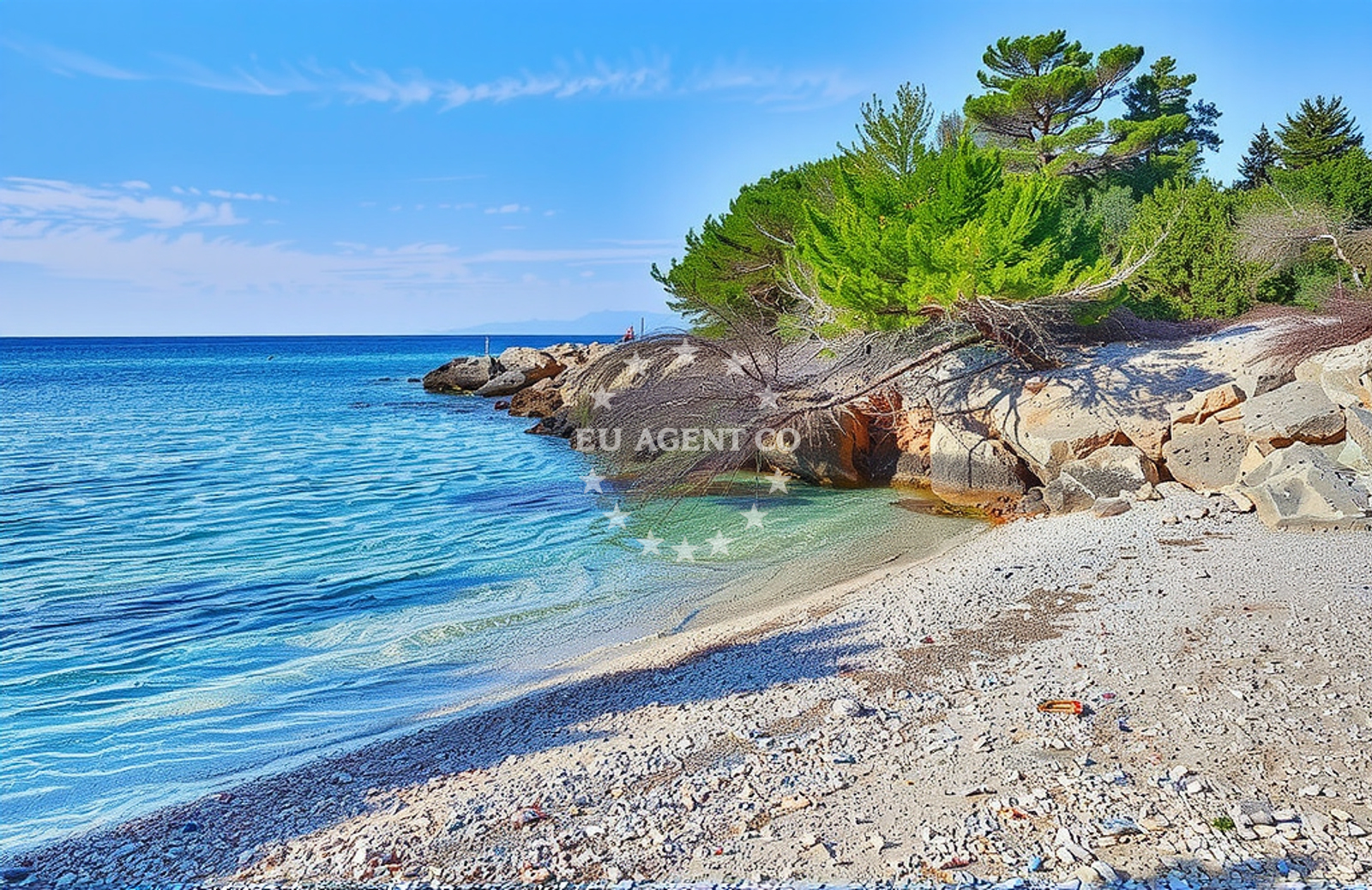 Additional view of Pascuka beach in Milna, Malo Grablje