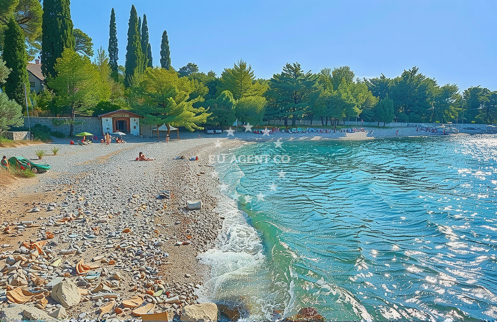 Additional view of Pasika beach in Mala Bijaka 19, 21405 Milna, Croatia., Milna
