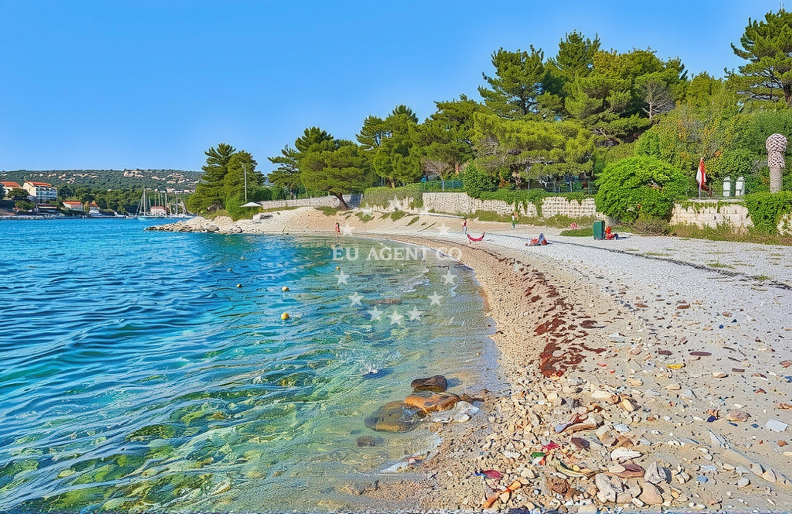Additional view of Pasika beach in Mala Bijaka 19, 21405 Milna, Croatia., Milna