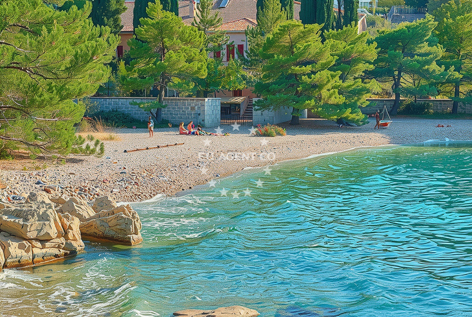 Additional view of Pasika beach in Mala Bijaka 19, 21405 Milna, Croatia., Milna