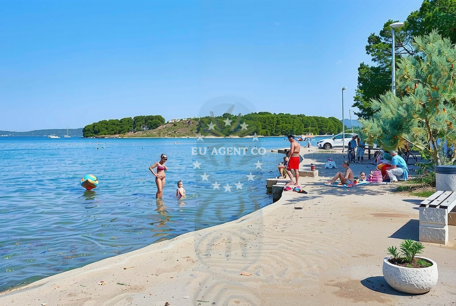 Additional view of Pasman beach in Put Braka 13, Pašman