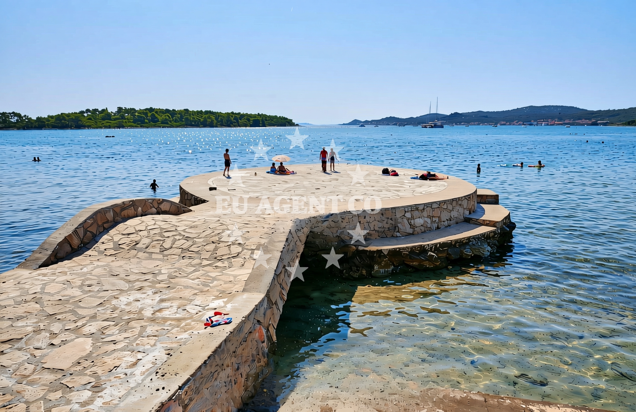 Overview of Pašman (Pašman): beaches and coves (2) in Pašman (Pašman)