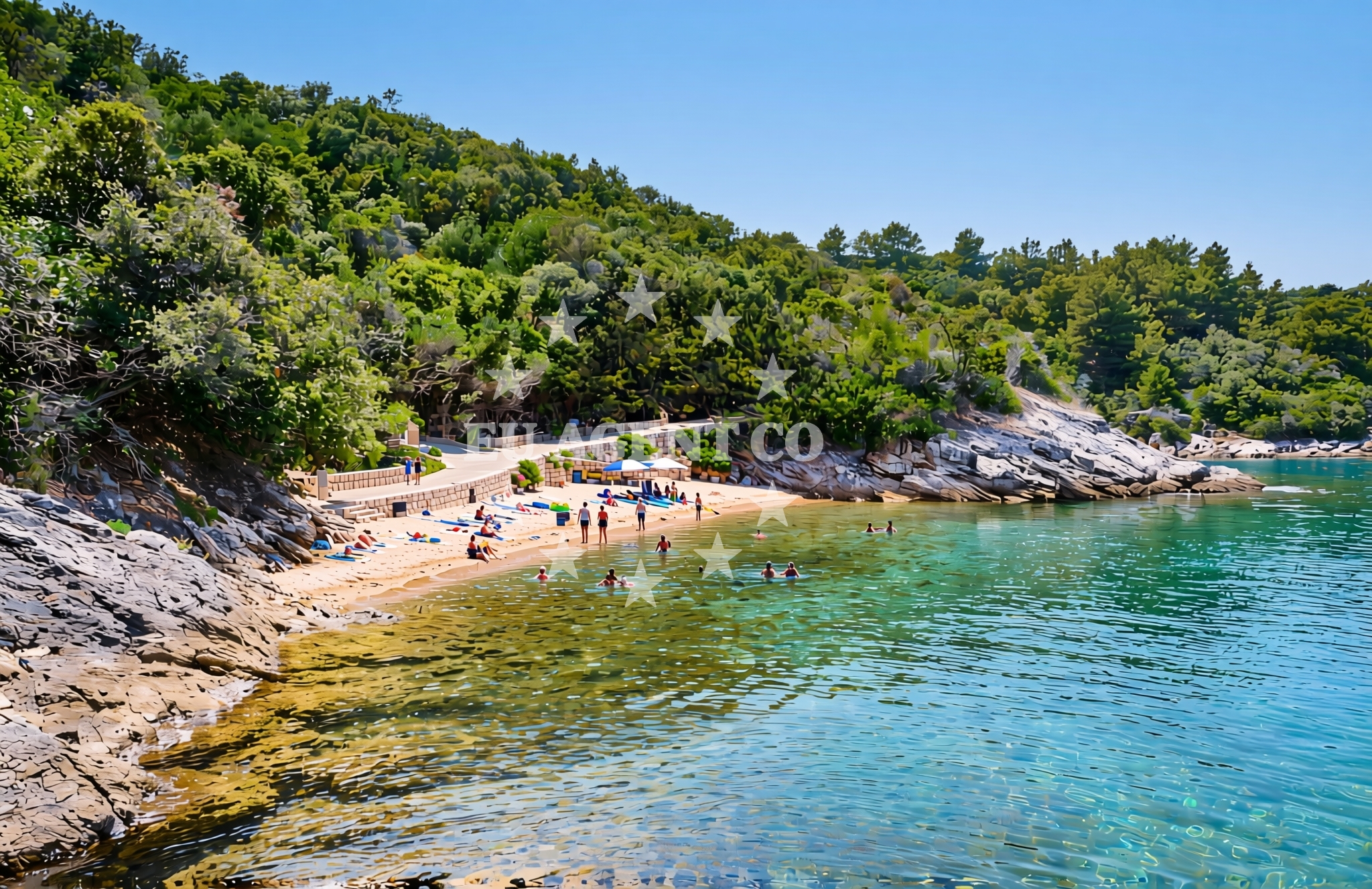 Additional view of Pavajsko 3, Rava (Rava) Beach in Pavajsko 3
