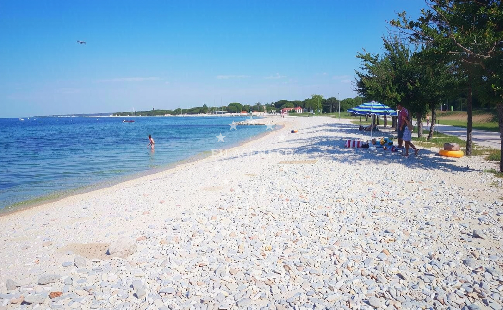 Additional view of Pebble beach in Peroj 1080, Peroj