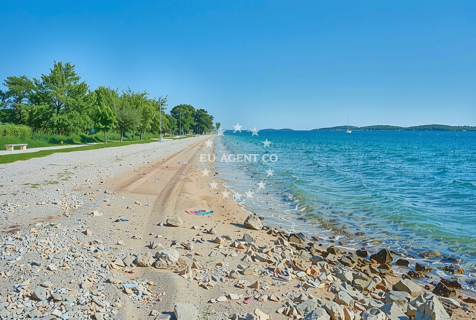 Additional view of Pebble beach in Peroj 1080, Peroj