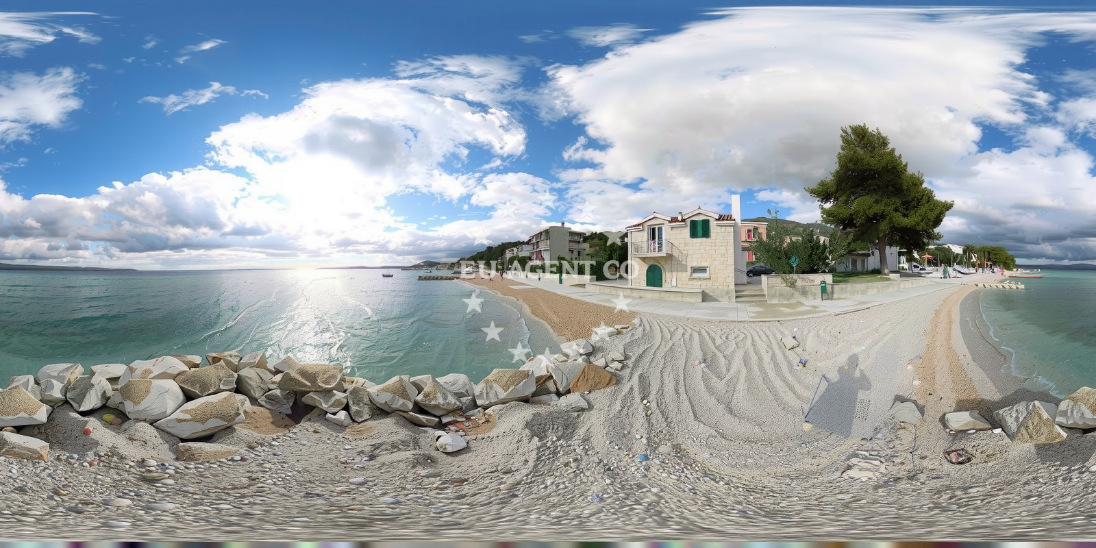 Additional view of Pebble beach in Omanusa ulica 3, Podstrana