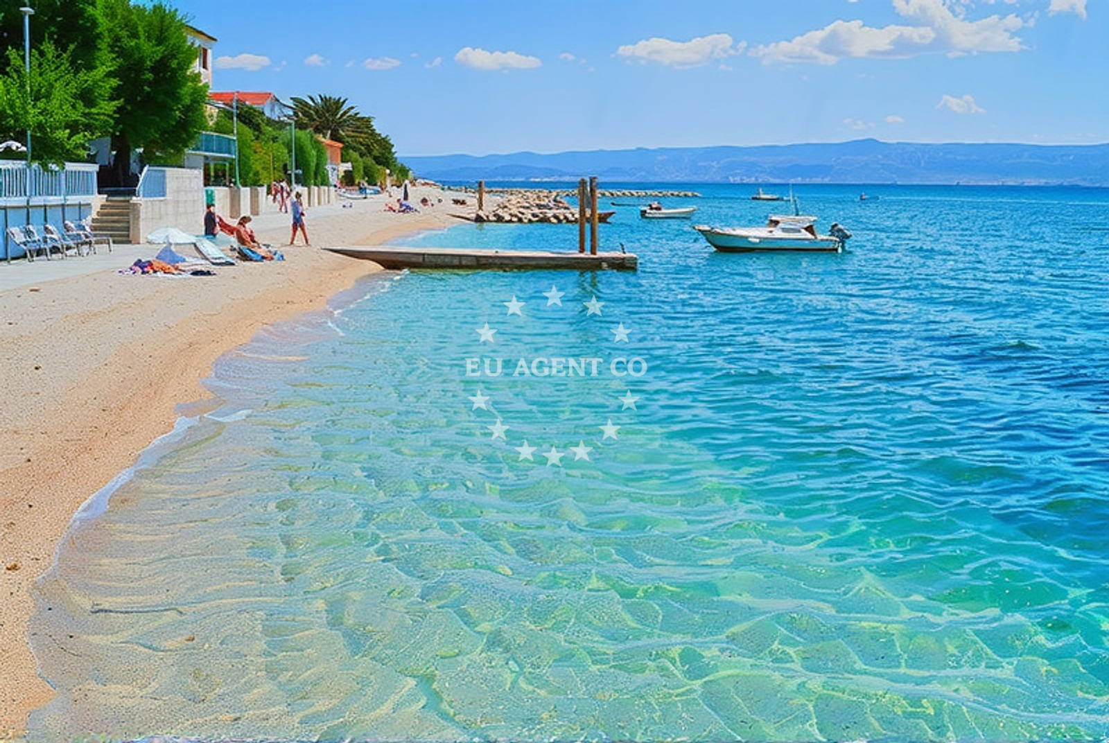 Additional view of Pebble beach in Omanusa ulica 3, Podstrana