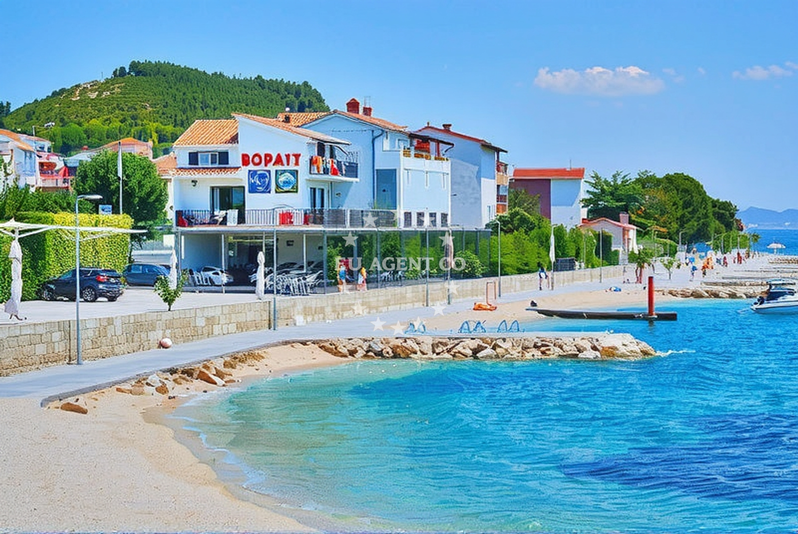 Additional view of Pebble beach in Omanusa ulica 3, Podstrana