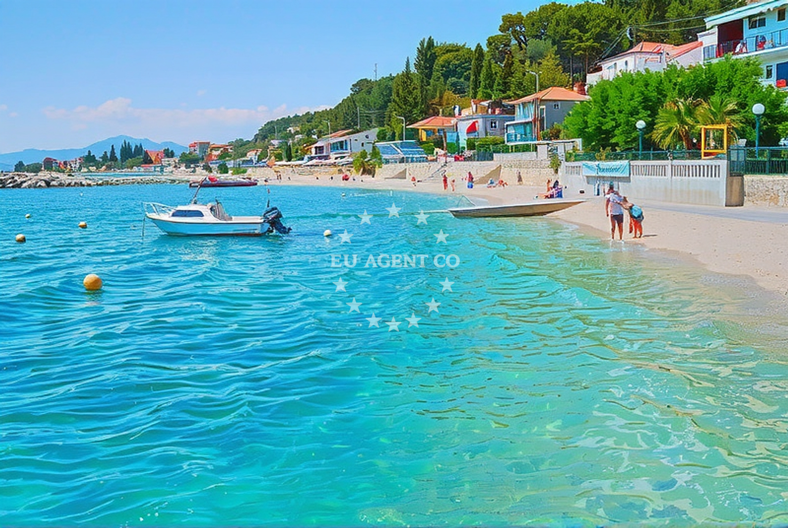Additional view of Pebble beach in Omanusa ulica 3, Podstrana