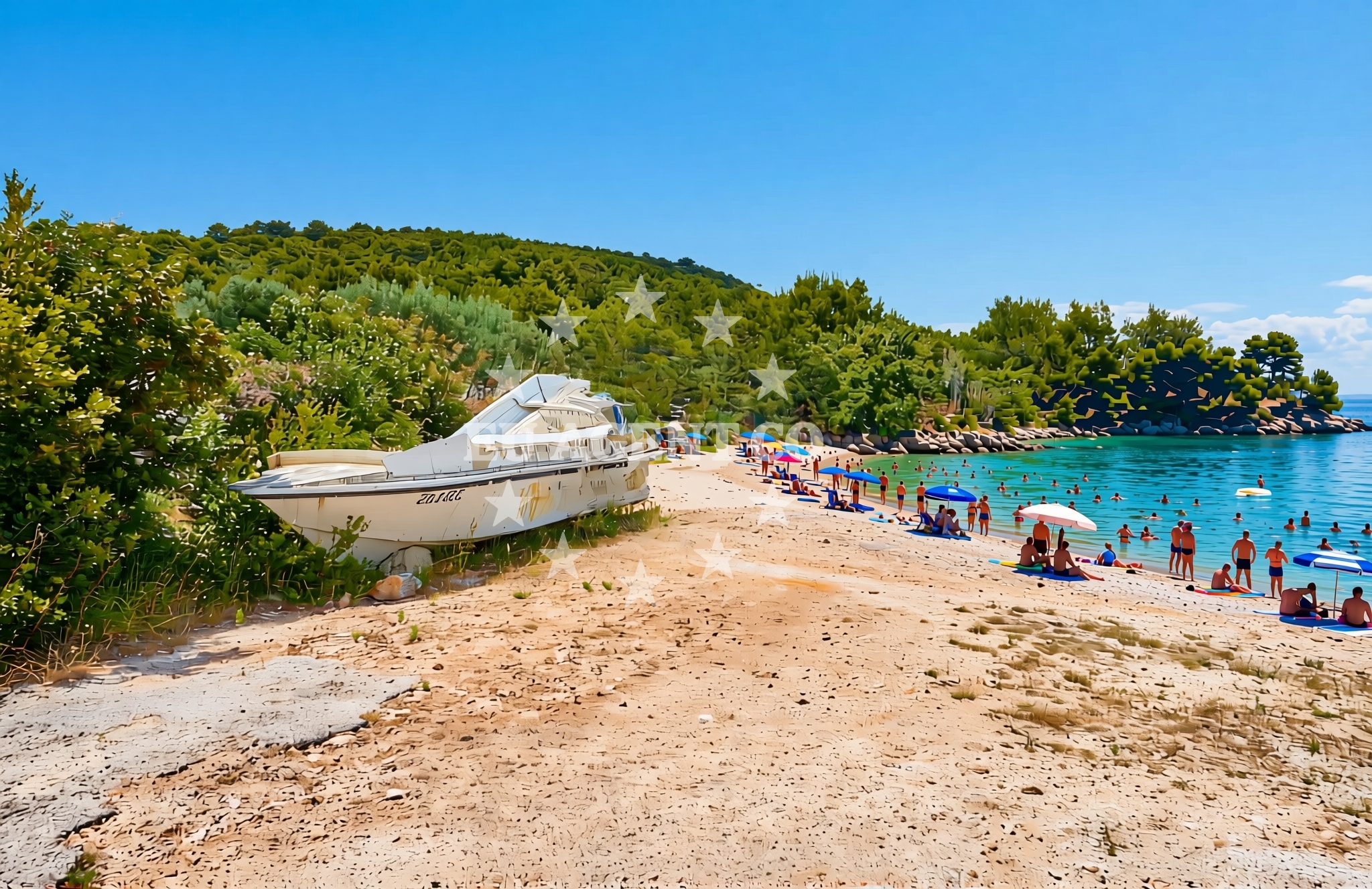 Additional view of Pečeno, Veli Iž (Iž) Beach in Pečeno