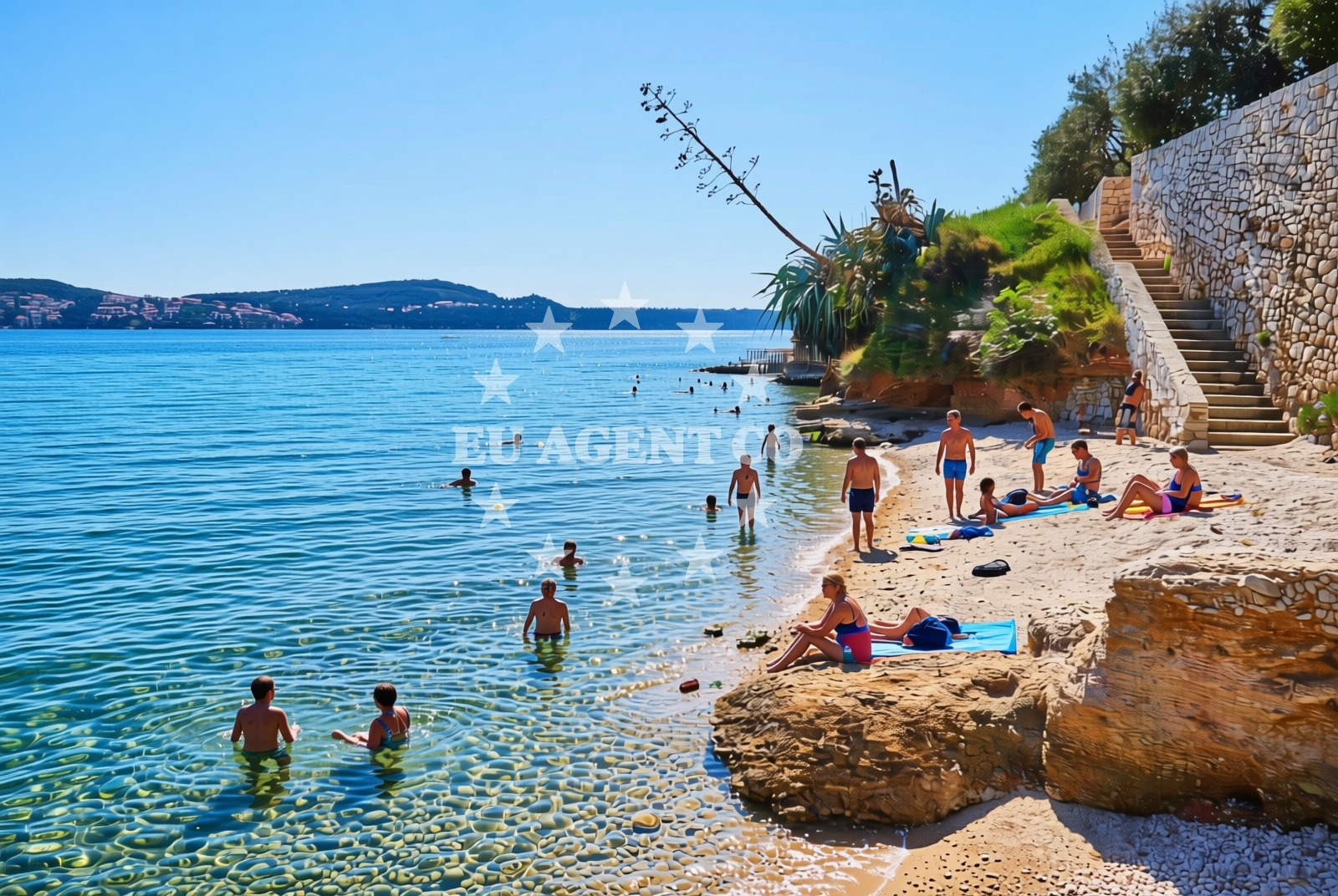 Additional view of Pećine, Seget Donji Beach in Pećine