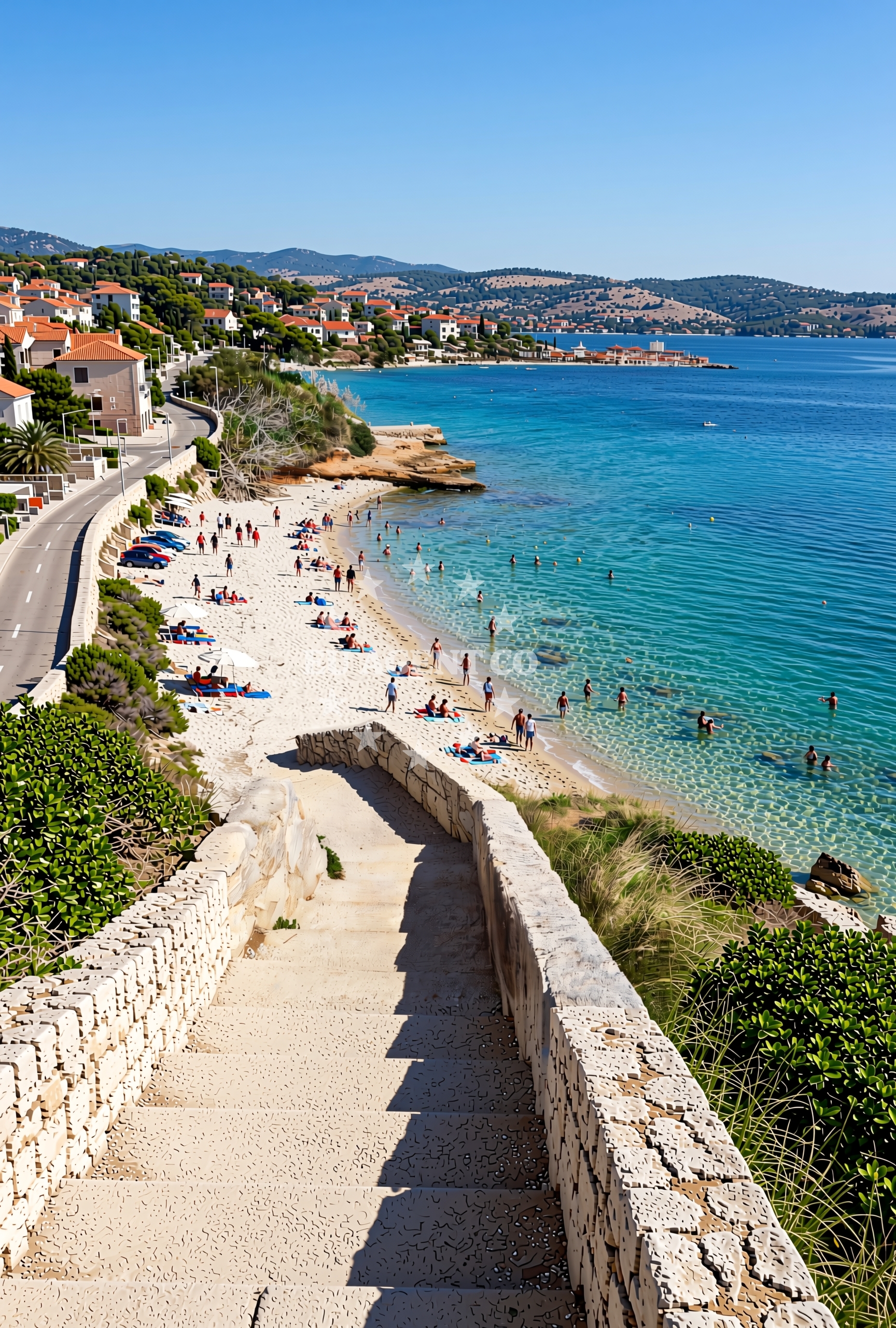 Additional view of Pećine, Seget Donji Beach in Pećine