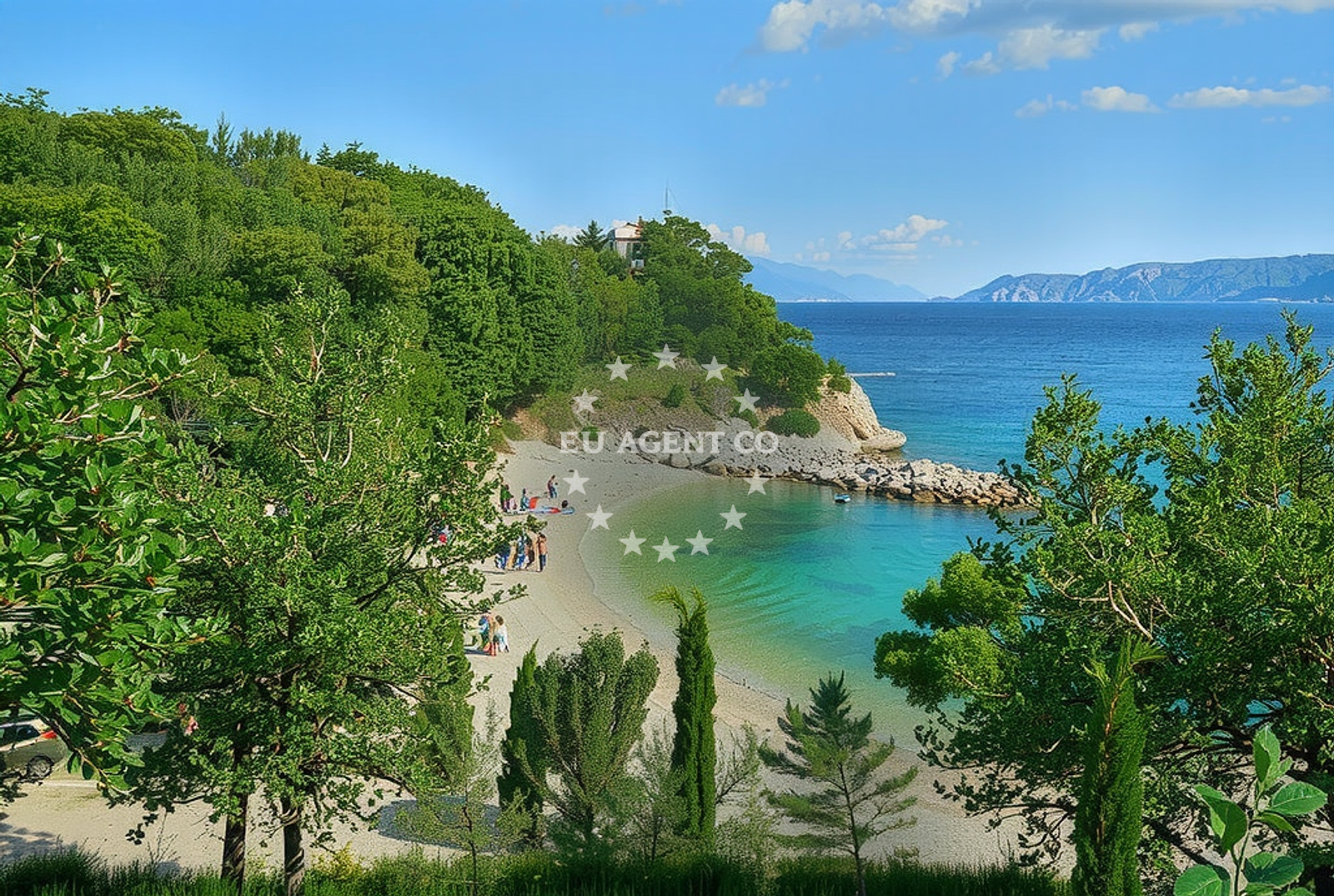 Additional view of Pekna beach in Jesenova 22, Selce