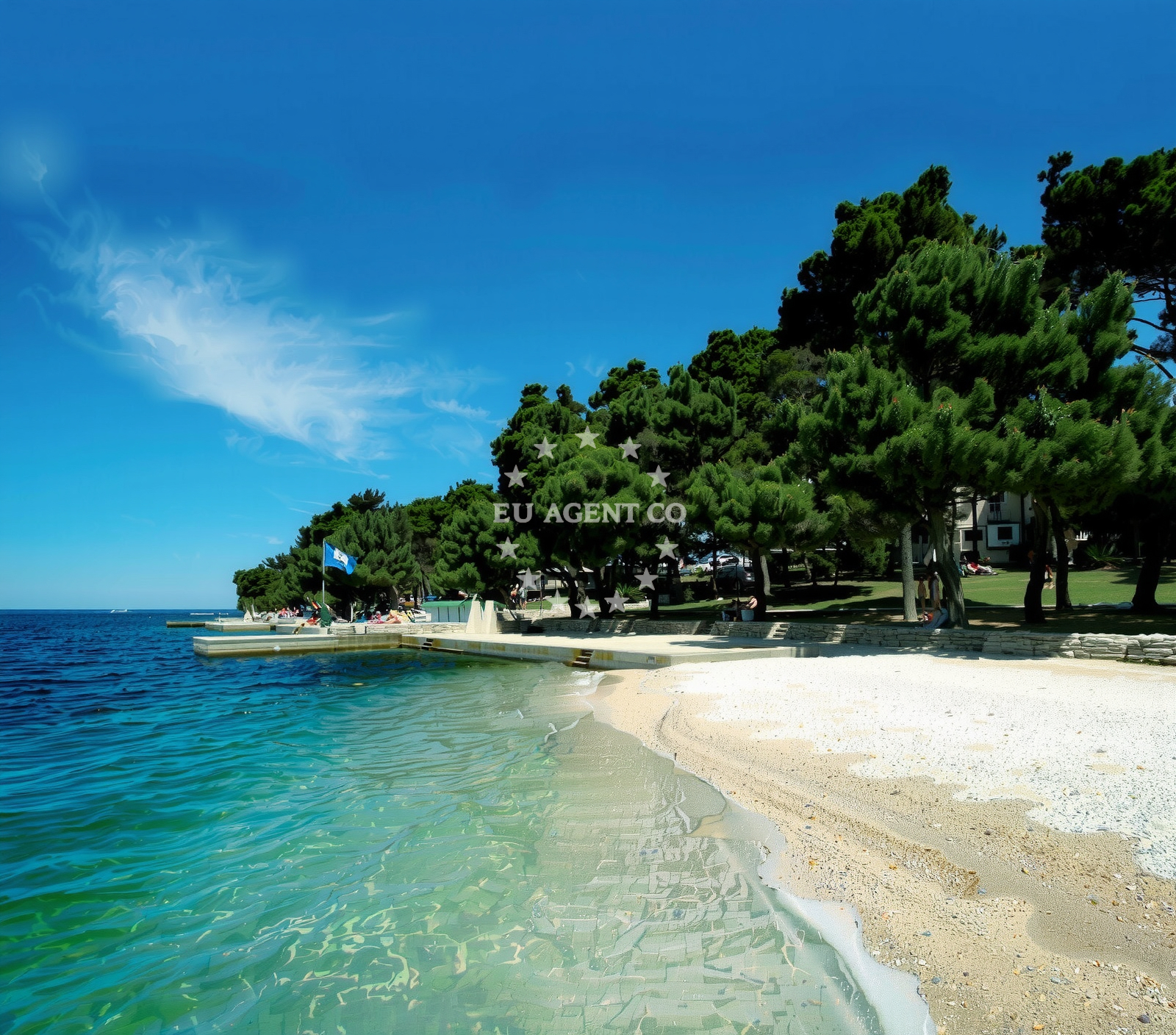 Additional view of Perentium beach in Zelena Laguna bb, Poreč