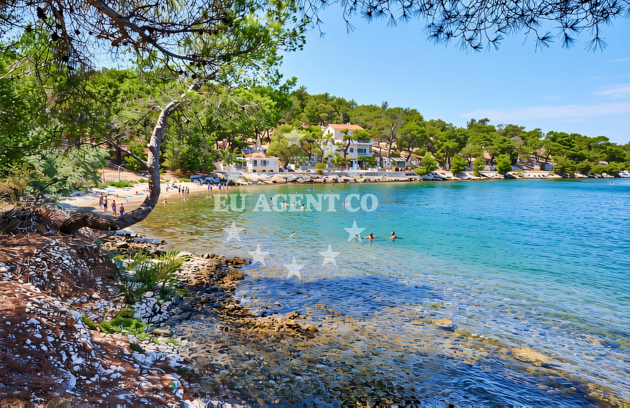 Overview of Perišići, Šibenik Beach in Perišići