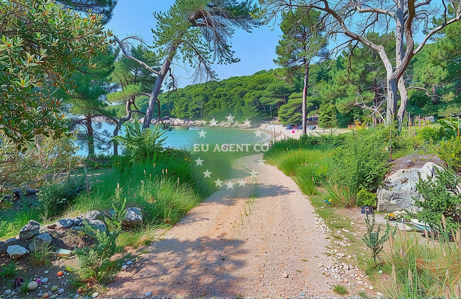 Additional view of Perna beach in Trajektna 28, Sućuraj