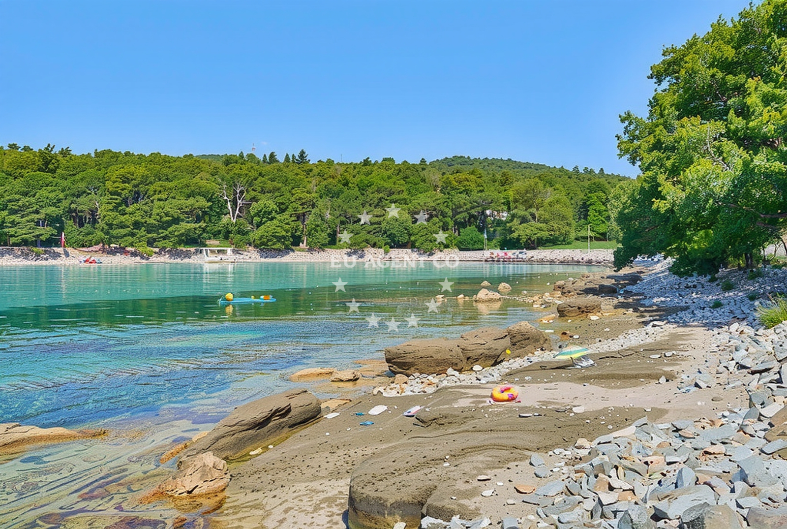 Additional view of Perna beach in Trajektna 28, Sućuraj