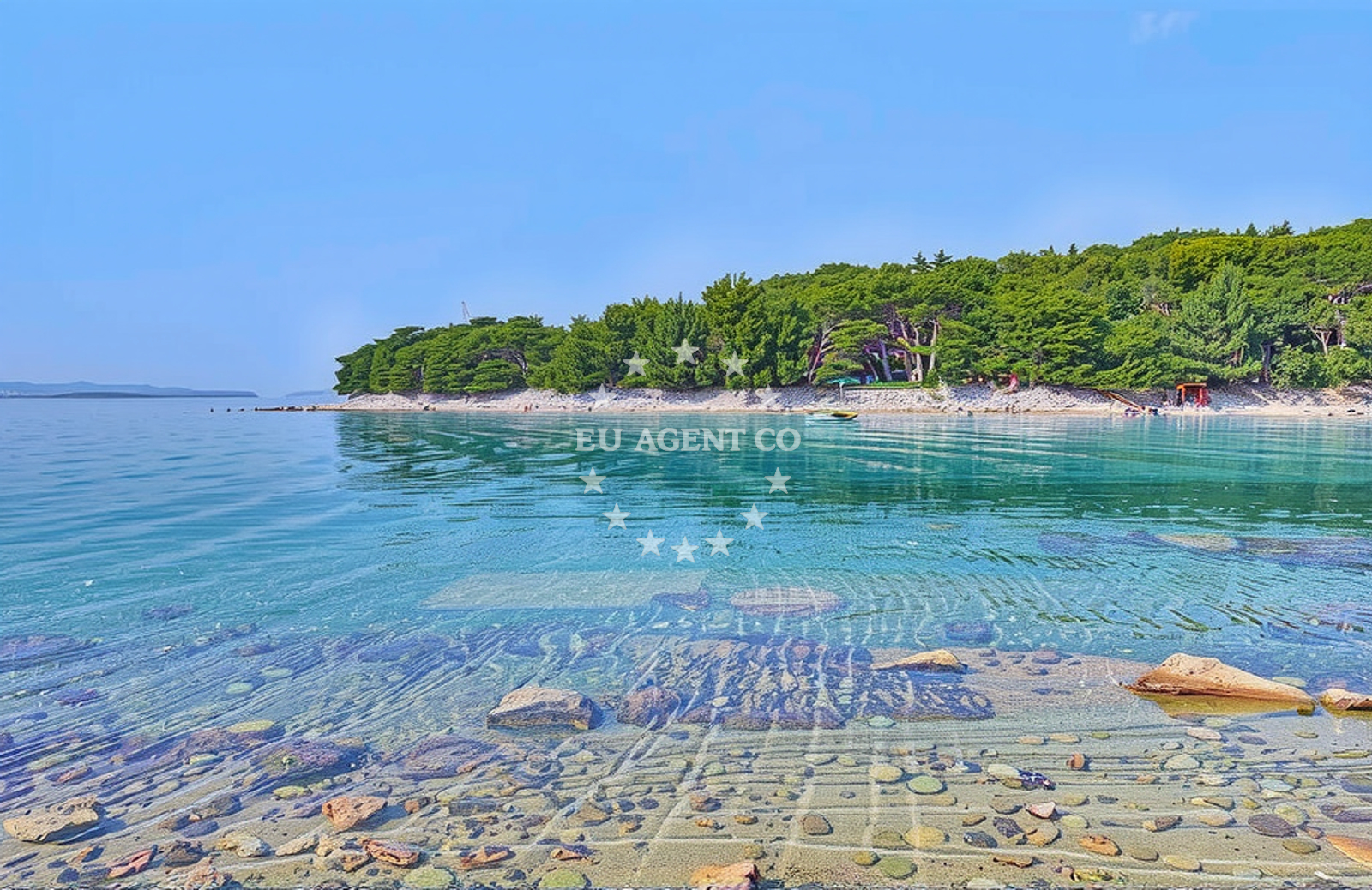 Additional view of Perna beach in Trajektna 28, Sućuraj