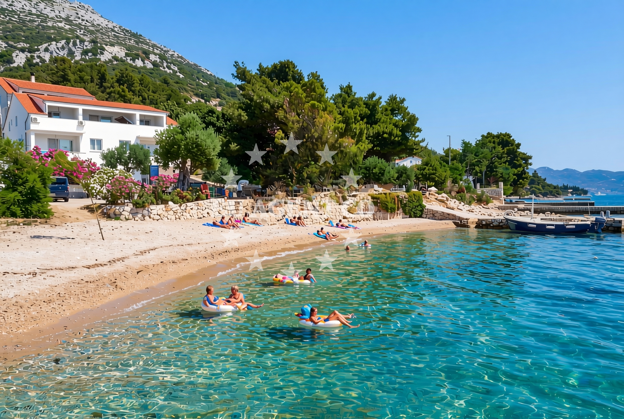Overview of Perna istok, Kučište Beach in Perna istok
