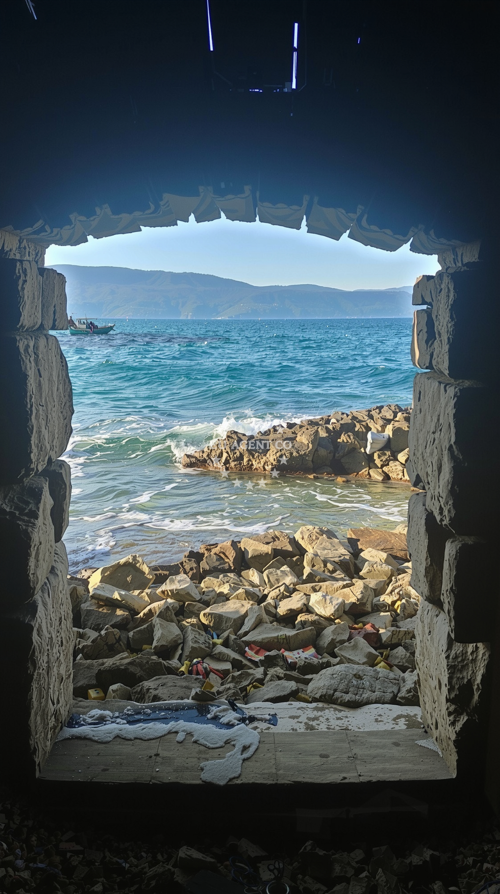 Shoreline and swimming area at Pero beach in Glavotok 4, Krk