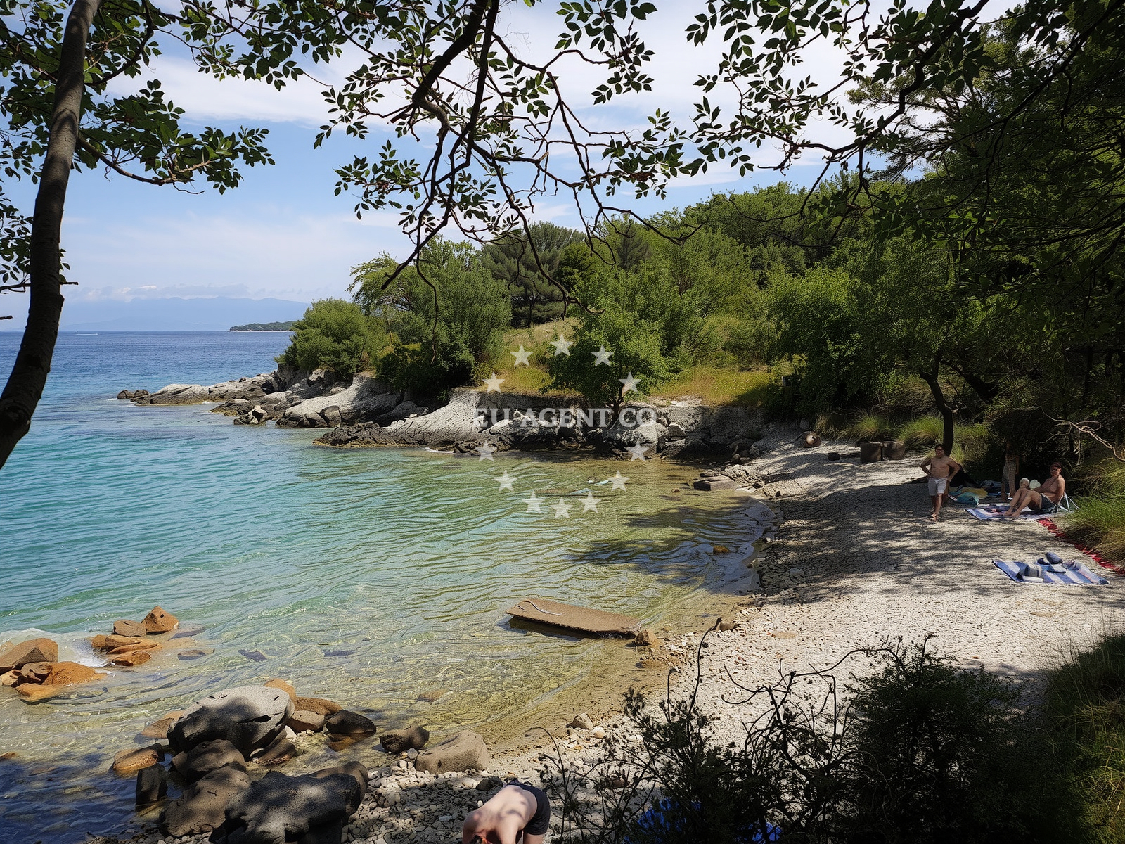 Additional view of Pero beach in Glavotok 4, Krk