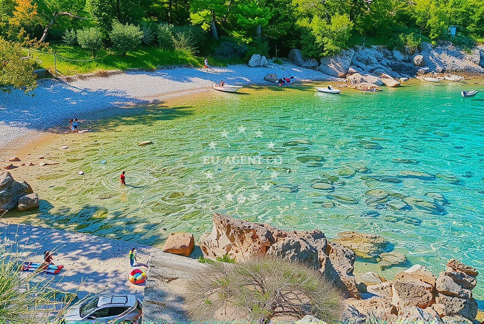 Additional view of Pero beach in Glavotok 4, Krk