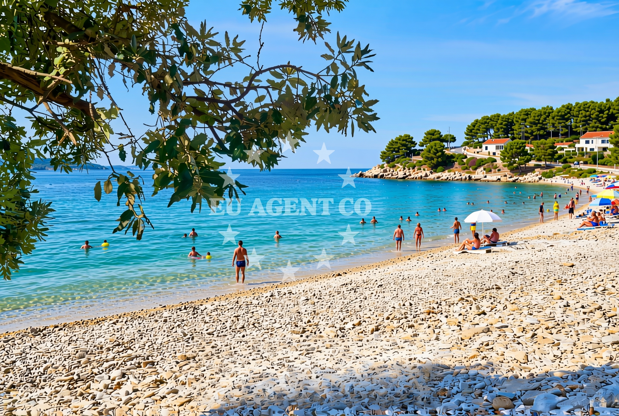 Beach facilities and surroundings at Peroj: beaches and coves (14) in Peroj