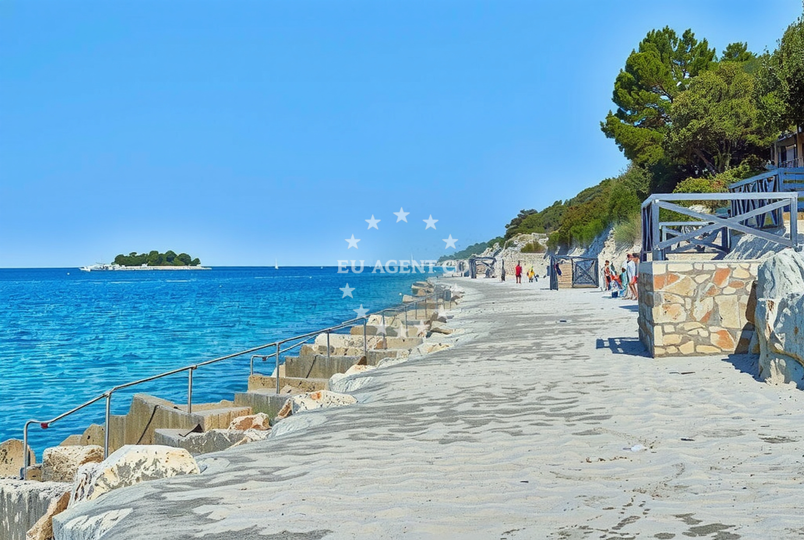 Additional view of Petalon beach in Petalon, Vrsar